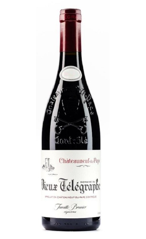Photographie d'une bouteille de vin rouge Brunier Vieux Telegraphe 2019 Chtneuf Rge 1 5l Crd