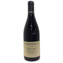 Photographie d'une bouteille de vin rouge Raquillet Mercurey Vieilles Vignes 2021 Rge 75cl Crd