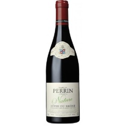 Photographie d'une bouteille de vin rouge Perrin Nature 2020 Cdr Rge Bio 75cl Crd
