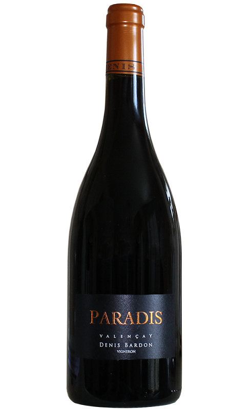 Photographie d'une bouteille de vin rouge Bardon Paradis 2022 Aoc Valencay Rge 75cl Crd