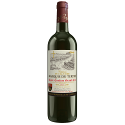 Photographie d'une bouteille de vin rouge Cht Calvaire Marquis Tertr 2020 St-Emilion Gc Rge 75cl Crd