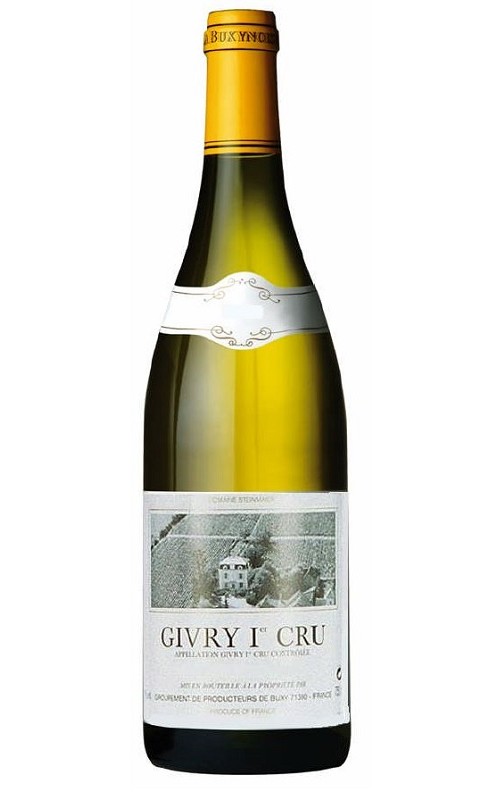 Photographie d'une bouteille de vin blanc Buxy Dom Steinmaier 1er Cru 2019 Givry Blc 75cl Crd