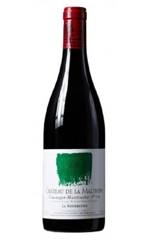 Photographie d'une bouteille de vin rouge Maltroye La Boudriotte 2021 Ch-Mtrac 1er Cru Rge 75cl Crd