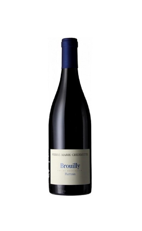 Photographie d'une bouteille de vin rouge Chermette Brouilly Pierreux 2022 Rge 75cl Crd