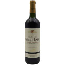Photographie d'une bouteille de vin rouge Cht Grand Baril 2019 Mont St-Emilion Rge 75cl Crd