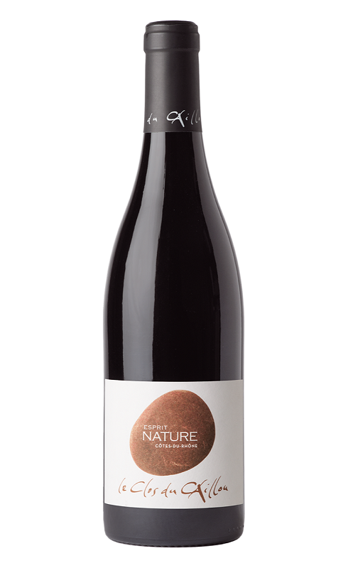 Photographie d'une bouteille de vin rouge Clos Du Caillou Esprit Nature 2022 Cdr Rge Bio 75cl Crd