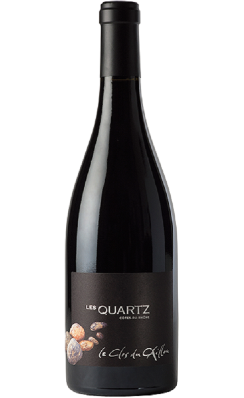 Photographie d'une bouteille de vin rouge Clos Du Caillou Les Quartz 2021 Cdr Rge Bio 75cl Crd