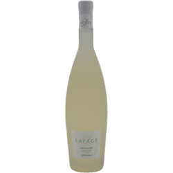 Photographie d'une bouteille de vin blanc Lafage Miraflors Lafabuleuse Muscat 2022 Vdf Blc 75cl Crd