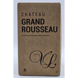 Photographie d'une bouteille de vin rouge Lumeau Grand Rousseau Bdx Rge Bib 5 L Crd