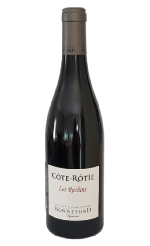Photographie d'une bouteille de vin rouge Bonnefond Dans Les Vignes 2020 Cote-Rotie Rge 75 Cl Crd
