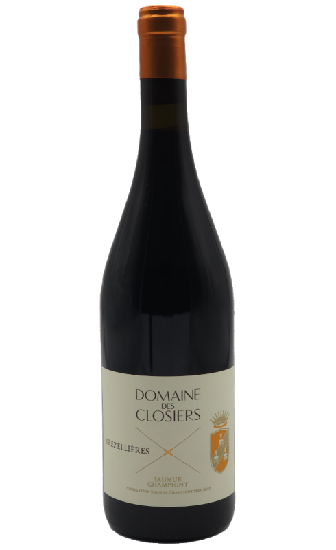 Photographie d'une bouteille de vin rouge Closiers Trezellieres 2019 Saumur Rge 1 5 L Crd