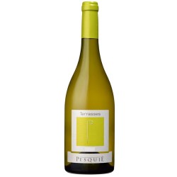 Photographie d'une bouteille de vin blanc Pesquie Les Terrasses 2022 Ventoux Blc 75cl Crd