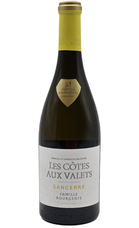 Photographie d'une bouteille de vin blanc Bourgeois Les Cotes Aux Valets 2018 Sancerre Blc 75cl Crd
