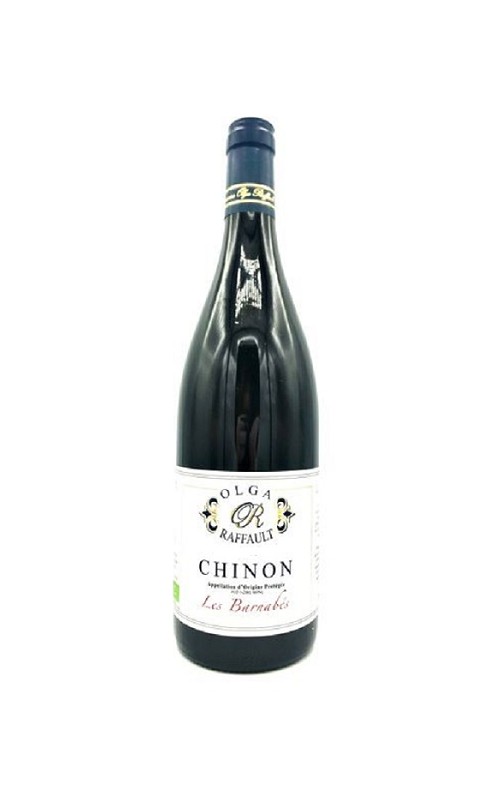 Photographie d'une bouteille de vin rouge Raffault Les Barnabes 2021 Chinon Rge Bio 75cl Crd