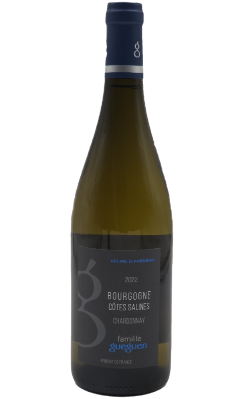 Photographie d'une bouteille de vin blanc Gueguen Cotes Salines 2023 Bgne Blc 75cl Crd