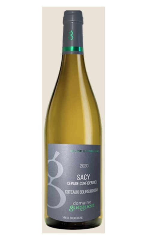 Photographie d'une bouteille de vin blanc Gueguen Sacy 2022 Bgne Blc 75 Cl Crd