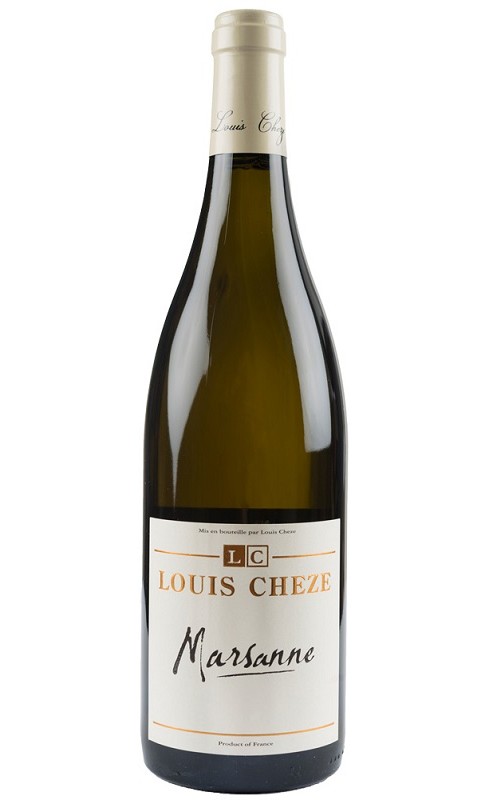 Photographie d'une bouteille de vin blanc Cheze Marsanne 2022 Igp Vdp Blc 75 Cl Crd