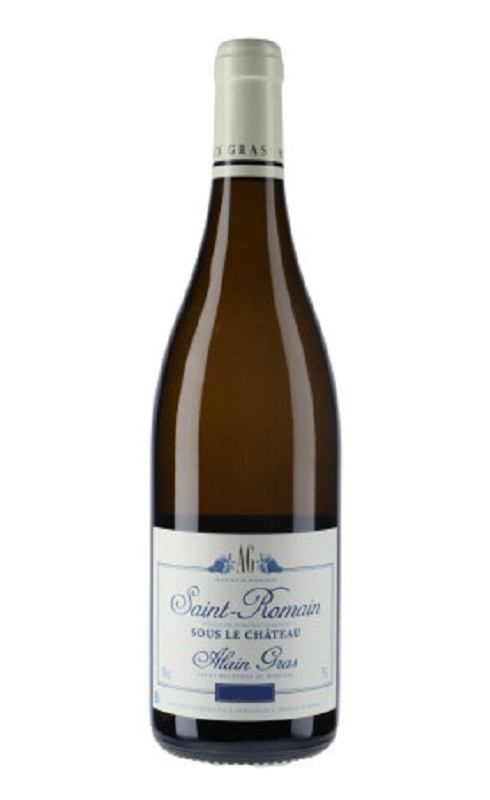 Photographie d'une bouteille de vin blanc Gras Sous Le Chateau 2022 Saint-Romain Blc 75cl Crd