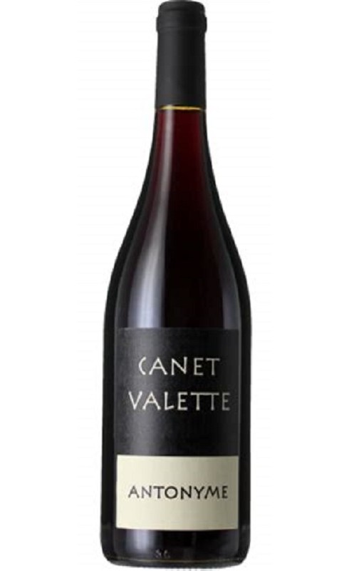 Photographie d'une bouteille de vin rouge Canet Valette Antonyme 2022 St-Chinian Rge Bio 75cl Crd
