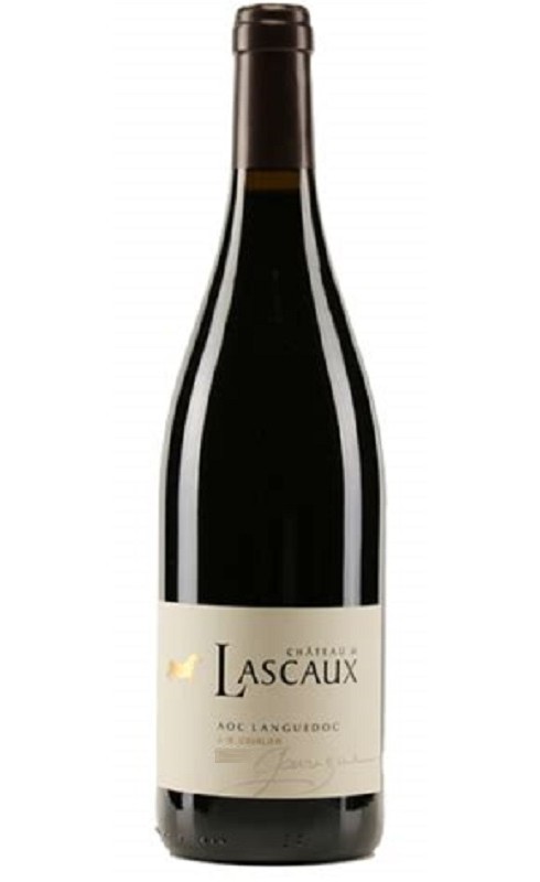 Photographie d'une bouteille de vin rouge Lascaux Garrigue 2022 Lgdoc Rge Bio 75cl Crd