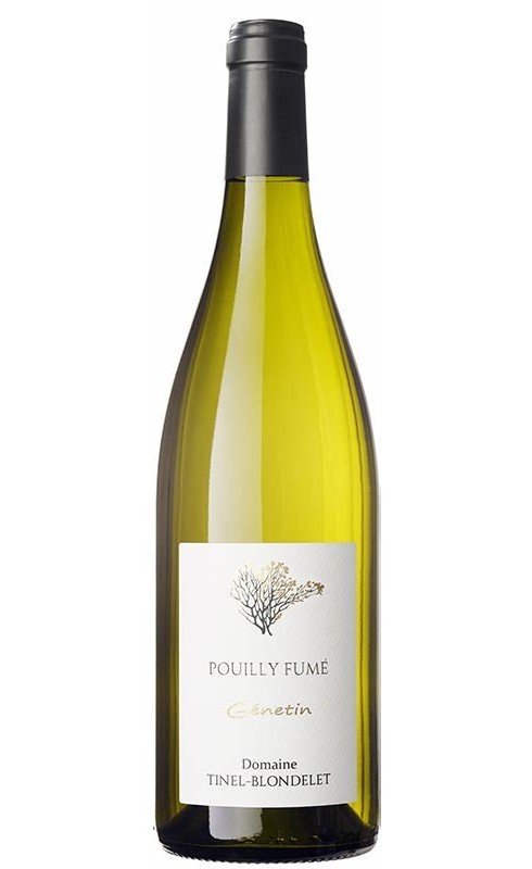 Photographie d'une bouteille de vin blanc Tinel-Blondelet Genetin 2022 Pouilly-Fume Blc 75cl Crd
