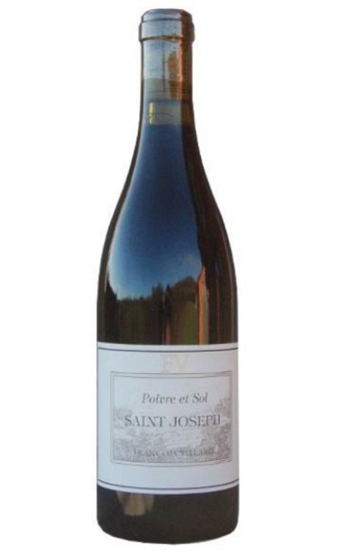 Photographie d'une bouteille de vin rouge Villard Poivre Et Sol 2021 St-Joseph Rge 75cl Crd