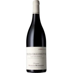Photographie d'une bouteille de vin rouge Rossignol Les Fichots 2019 Pernand-Verge Rge 75cl Crd