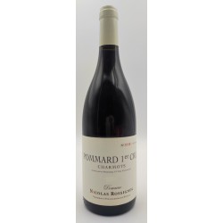 Photographie d'une bouteille de vin rouge Rossignol Charmots 1er Cru 2019 Pommard Rge 75cl Crd
