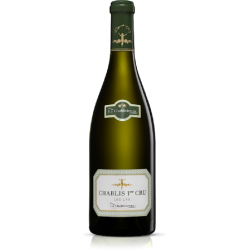 Photographie d'une bouteille de vin blanc Chablisienne Les Lys 2020 Chablis 1er Cru Blc 75cl Crd