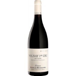 Photographie d'une bouteille de vin rouge Rossignol Mitans 1er Cru 2019 Volnay Rge 75cl Crd