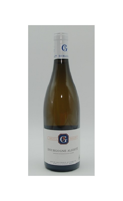 Photographie d'une bouteille de vin blanc Gavignet Bourgogne Aligote 2021 Bgne Blc 75cl Crd
