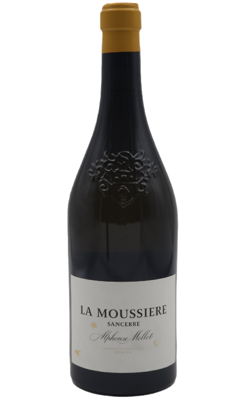 Photographie d'une bouteille de vin blanc Mellot La Moussiere 2022 Sancerre Blc Bio 1 5 L Crd