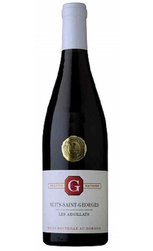 Photographie d'une bouteille de vin rouge Gavignet Les Argillats 2020 Nuits St Geo Rge 75cl Crd