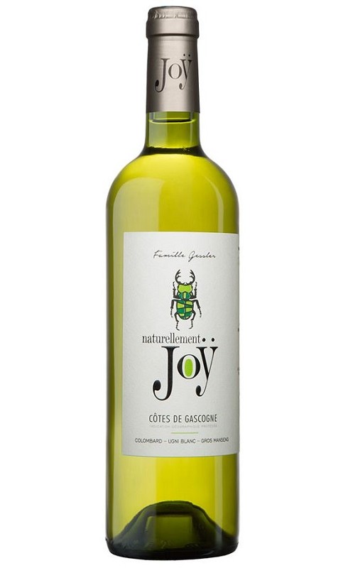 Photographie d'une bouteille de vin blanc Joy Naturellement Joy 2020 Cdgascon Blc Sec 75cl Crd