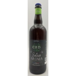 Photographie d'une bouteille de bière Abbaye De Clairmarais Sativa Aroma Cbd 6 75cl Crd