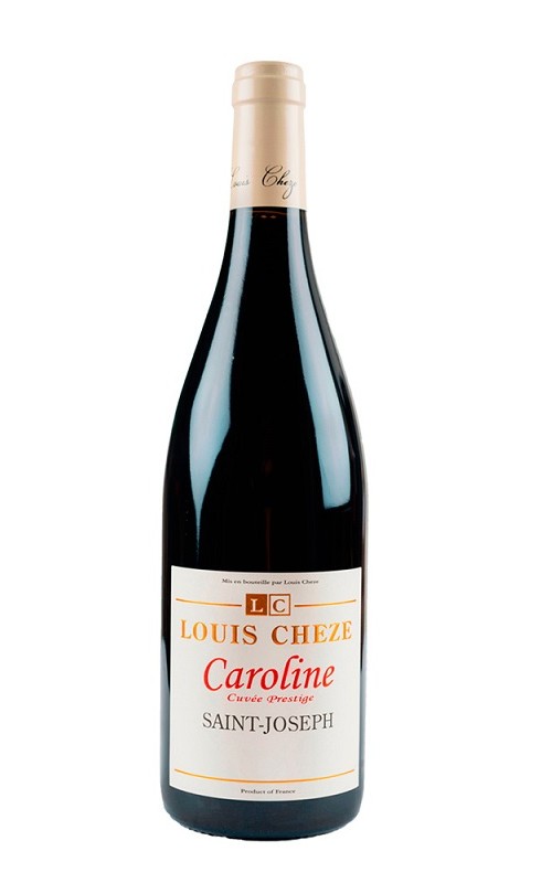 Photographie d'une bouteille de vin rouge Cheze Cuvee Prestige Caroline 2023 St-Joseph Rge 75cl Crd