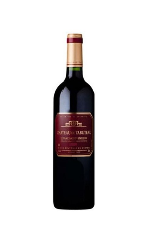 Photographie d'une bouteille de vin rouge Bessou Cht De Tabuteau 2019 St-Emilion Lussac Rge 37 5clcrd