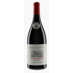 Photographie d'une bouteille de vin rouge Labet Clos Vougeot Hommage A Jean Morin 2020 Rge 75cl Crd