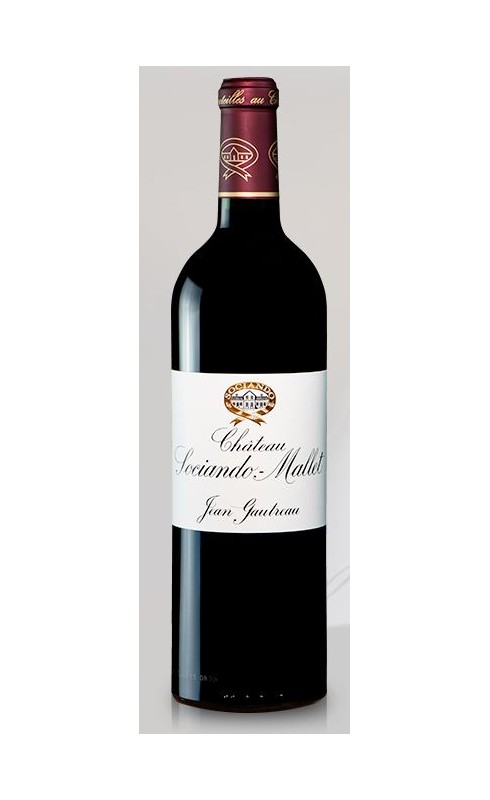 Photographie d'une bouteille de vin rouge Cht Sociando Mallet 2020 Ht-Medoc Rge 1 5 L Acq