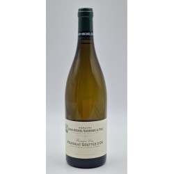 Photographie d'une bouteille de vin blanc Gaunoux La Goutte D Or 1er Cru 2022 Meursault Blc 75cl Crd