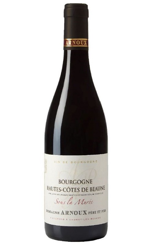 Photographie d'une bouteille de vin rouge Arnoux Sous La Muree 2022 Hte Cote Beaune Rge 75cl Crd