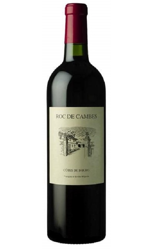 Photographie d'une bouteille de vin rouge Cht Roc De Cambes 2020 Cote De Bourg Rge 75 Cl Crd