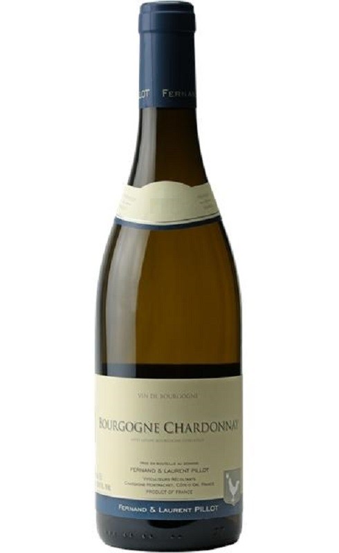 Photographie d'une bouteille de vin blanc Pillot Fl Chardonnay 2022 Bourgogne Blc 75cl Crd