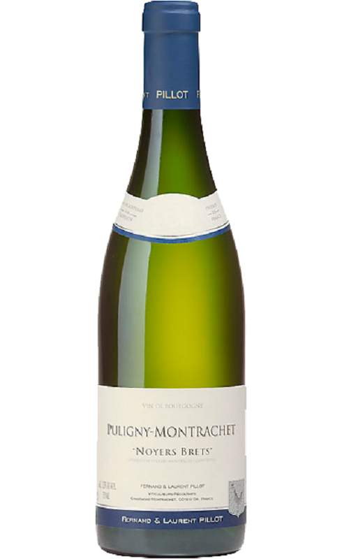 Photographie d'une bouteille de vin blanc Pillot Fl Noyers Brets 2022 Puligny-Mtrac Blc 75cl Crd