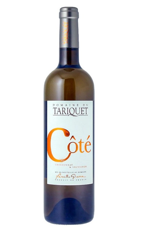 Photographie d'une bouteille de vin blanc Tariquet Cote Tariquet 2023 Igp Cdgascon Blc 75cl Crd