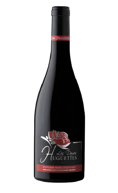 Photographie d'une bouteille de vin rouge Mongeard Dames Huguettes 2020 Hte Cotes Nuit Rge 75cl Crd