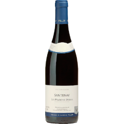 Photographie d'une bouteille de vin rouge Pillot Fl Santenay Prarons Dessus 2022 Rge 75cl Crd
