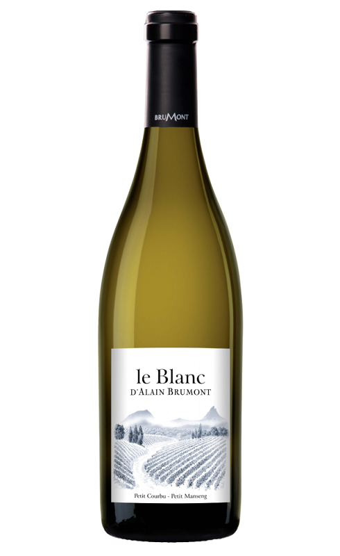 Photographie d'une bouteille de vin blanc Brumont Le Blanc D Alain B 2023 Pacherenc Blc Sec 75cl Crd