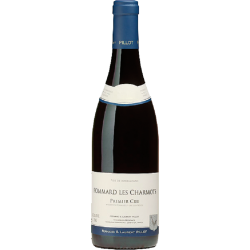 Photographie d'une bouteille de vin rouge Pillot Fl Les Charmots 2022 Pommard Rge 75cl Crd