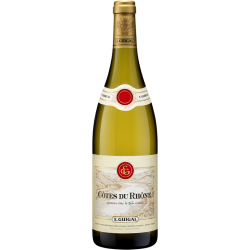 Photographie d'une bouteille de vin blanc Guigal Cotes Du Rhone 2022 Blc 75cl Crd